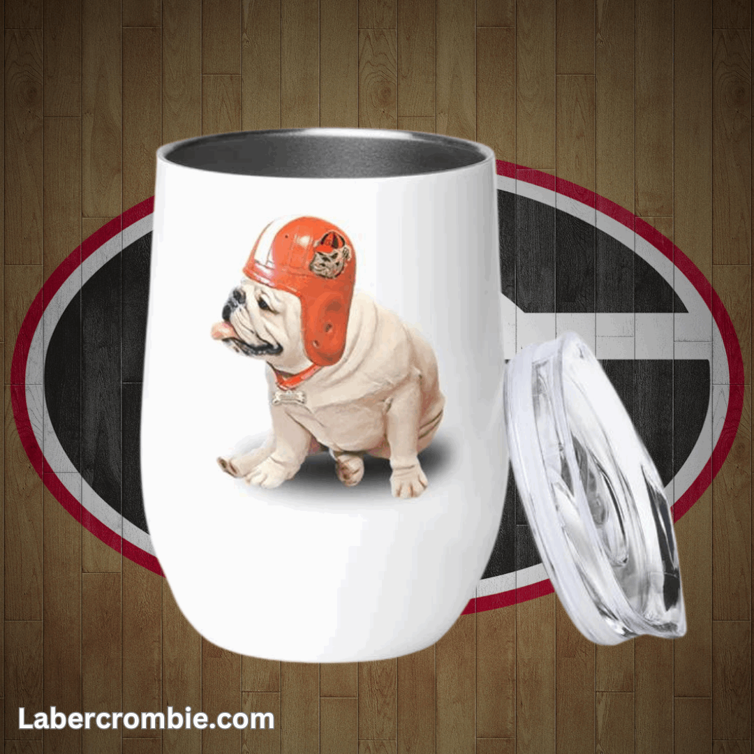 GA Bulldogs Wine tumbler
