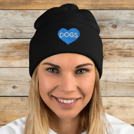 Love Dogs Pom-Pom Beanie