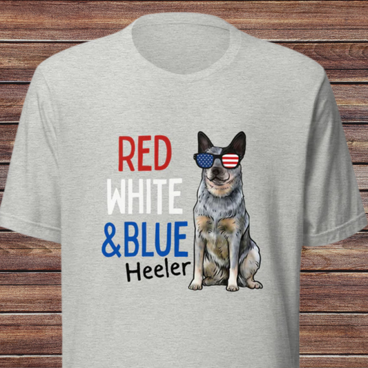 Fourth of July Blue Heeler Unisex t-shirt