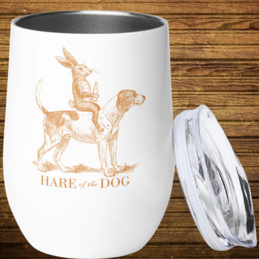 Hare Of The Dog Wine tumbler