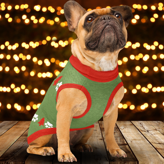 Naughty or Nice Knitted pet sweater