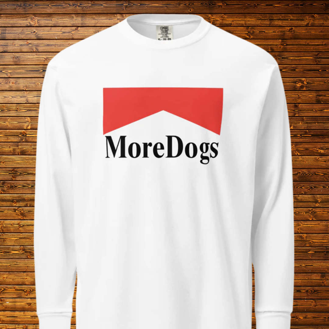 More Dogs Garment-dyed heavyweight long-sleeve shirt