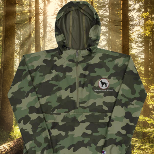 Labercrombie Embroidered Champion Packable Jacket