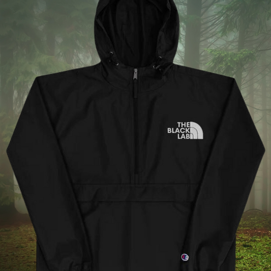 The Black Lab Embroidered Champion Packable Jacket