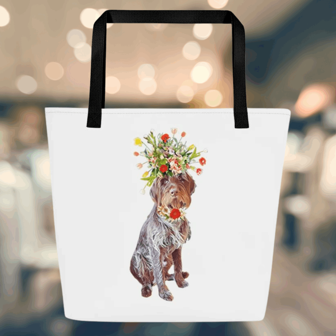 Flower Girl Large Tote Bag