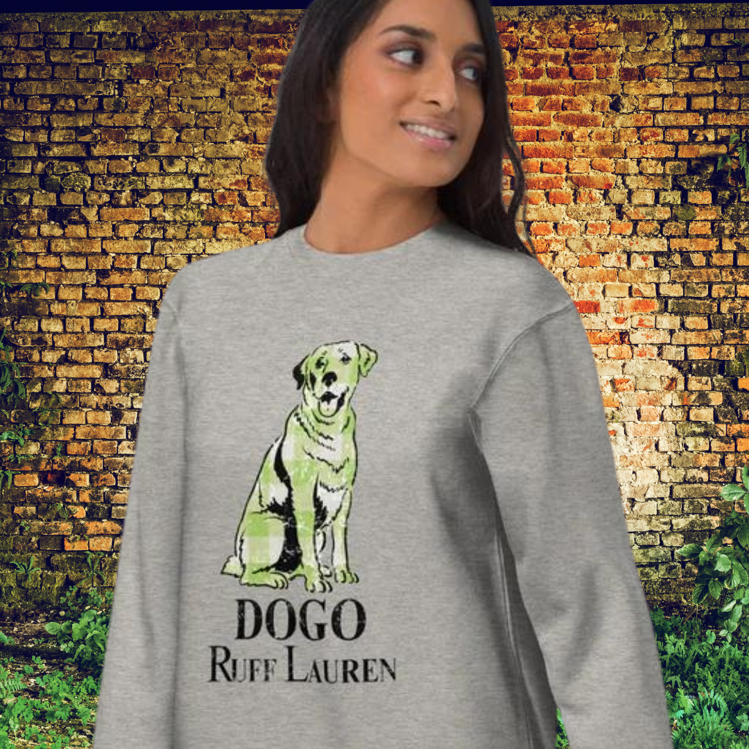 Plaid Dogo Unisex Premium Sweatshirt