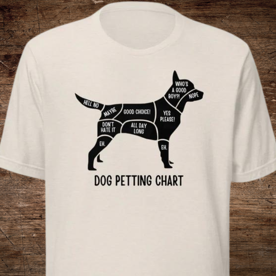 Dog Petting Chart Unisex t-shirt – Labercrombie And Fetch