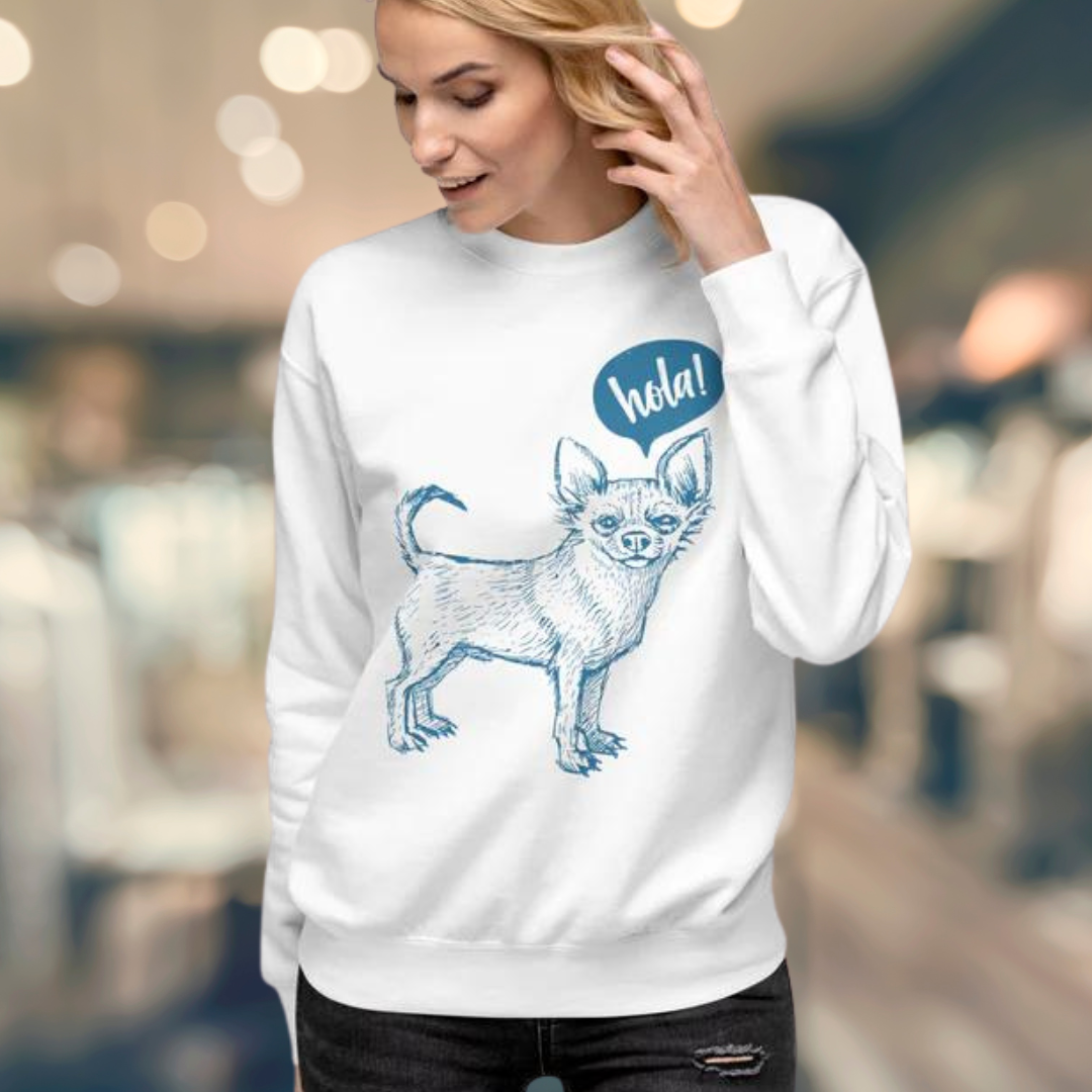 Hola Unisex Premium Sweatshirt