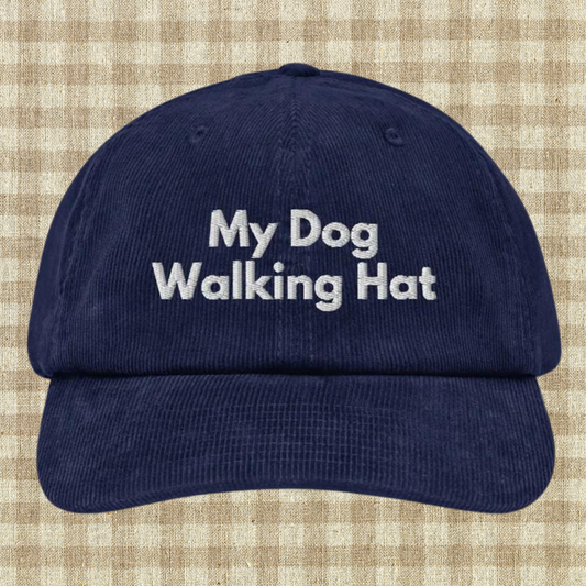 My Dog Walking Hat Corduroy hat
