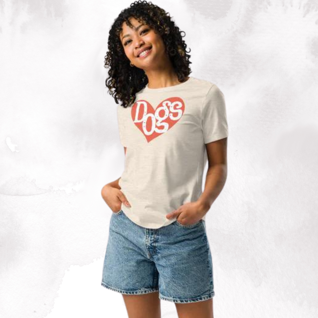 Orange Dog Heart Women's Relaxed T-Shirt
