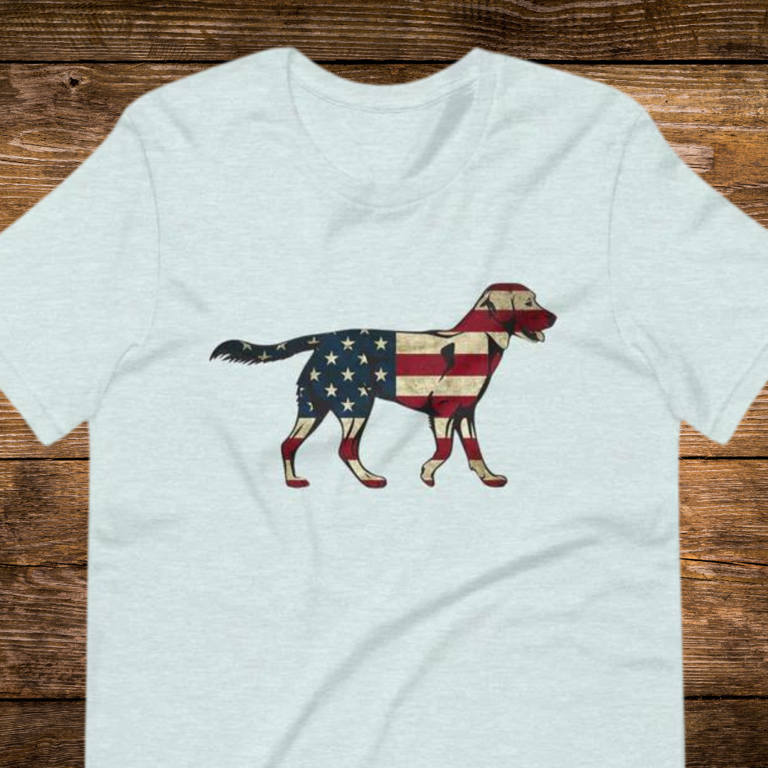 Fourth of July American Labrador Unisex t-shirt