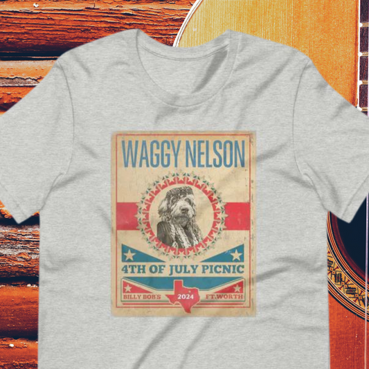 Fourth of July Waggy Nelson Unisex t-shirt