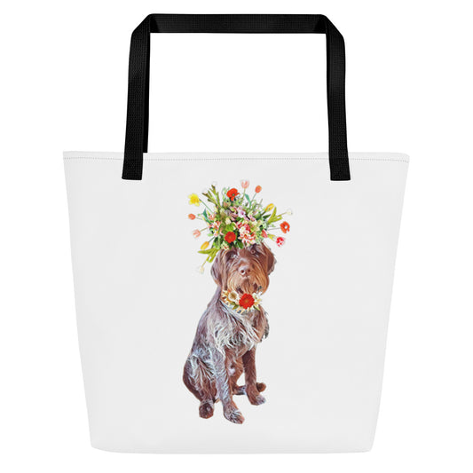 Flower Girl Large Tote Bag