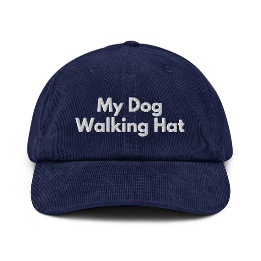 My Dog Walking Hat Corduroy hat