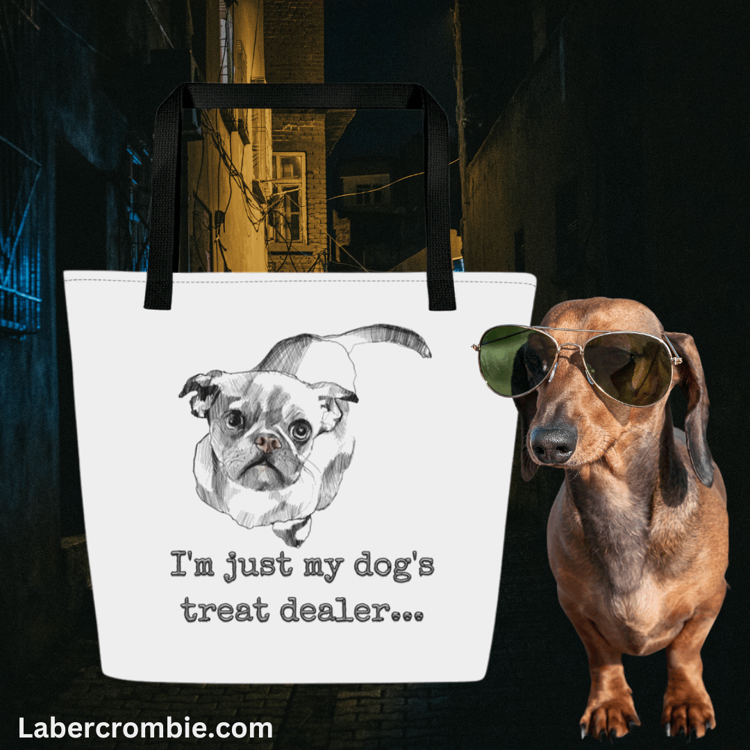 Dog Treat Dealer All-Over Print Large Tote Bag