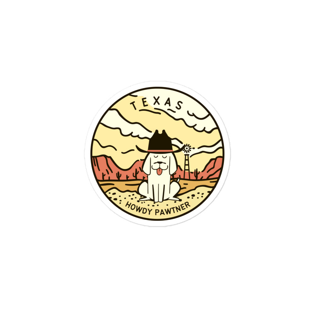 Texas Dog Bubble-free stickers