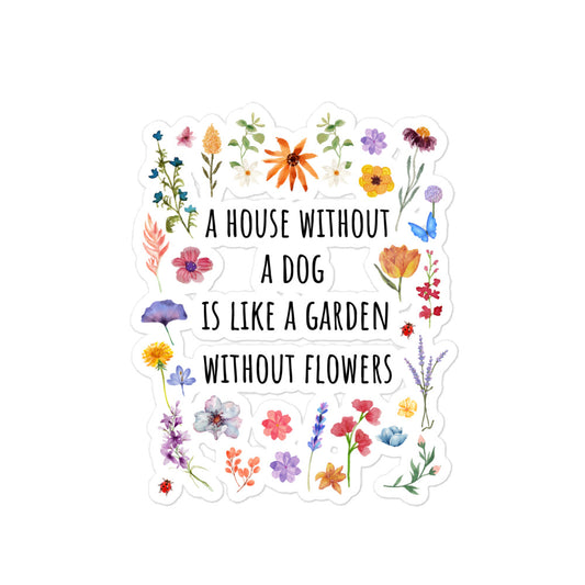 House without a dog stickers