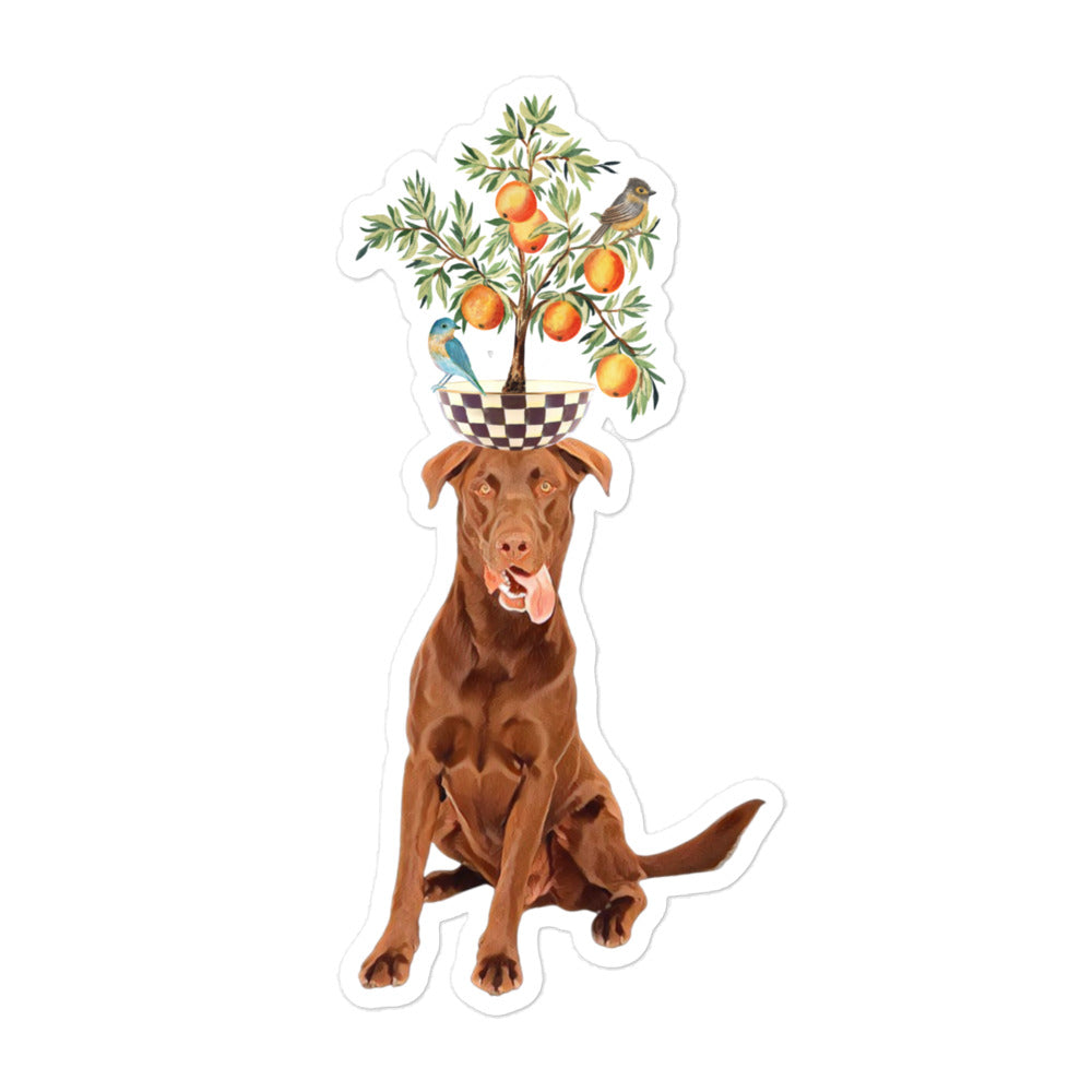 Orange Lab stickers