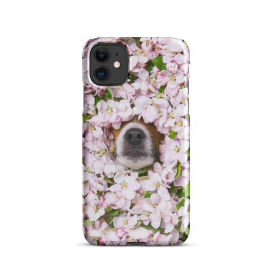 Flower Dog Snap case for iPhone®