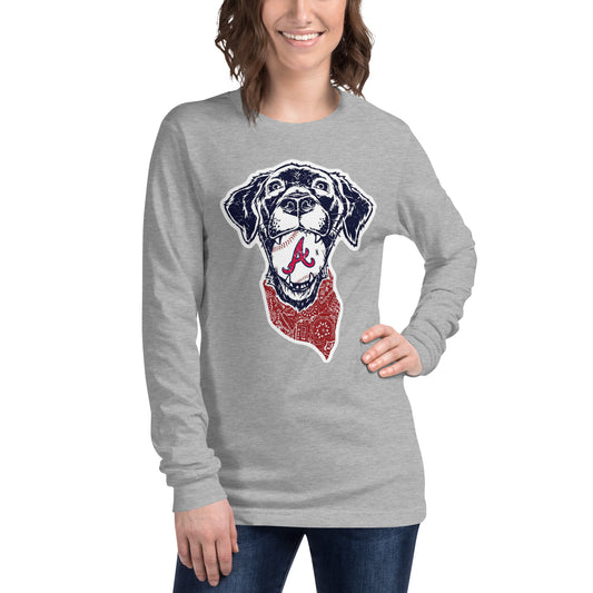 Braves Dog Unisex Long Sleeve Tee