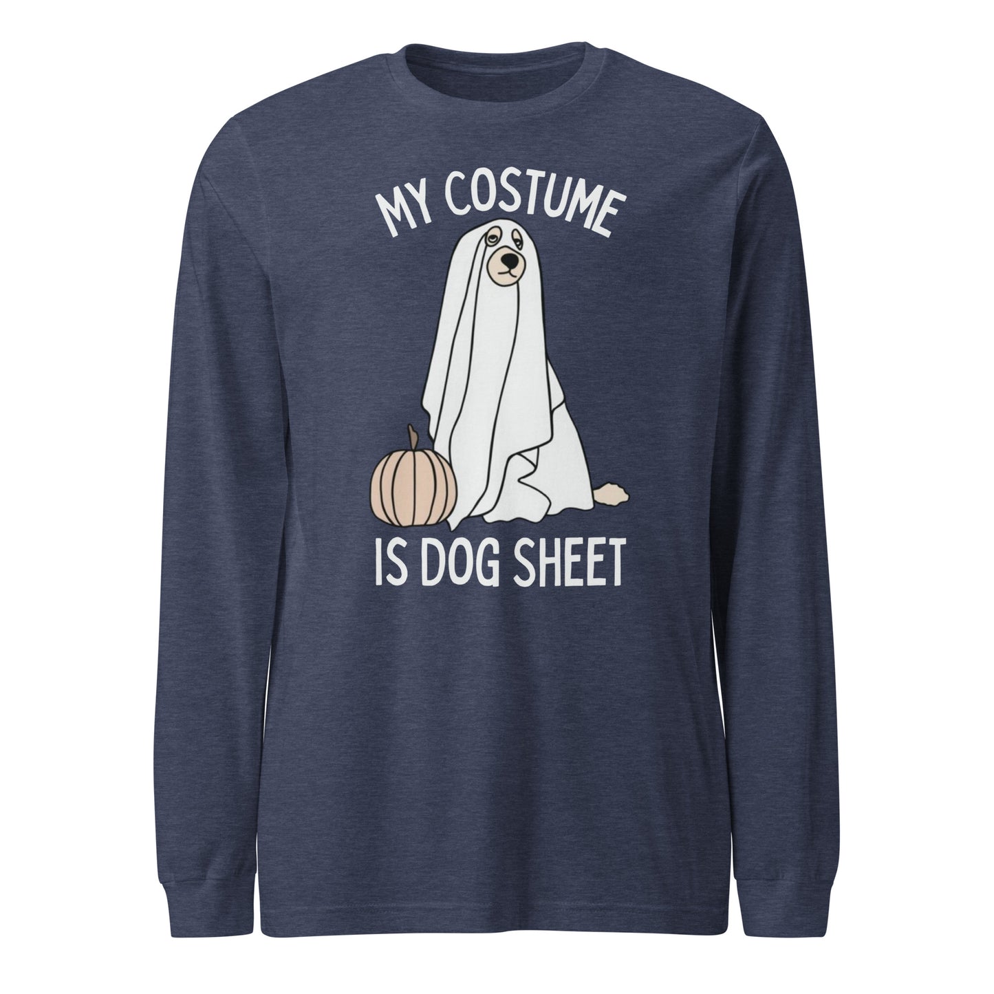 Dog Sheet Costume Unisex Long Sleeve Tee