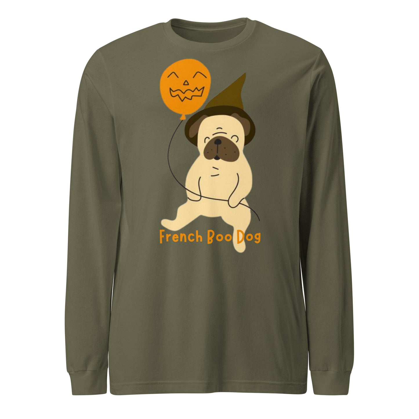 French Boo Dog Unisex Long Sleeve Tee