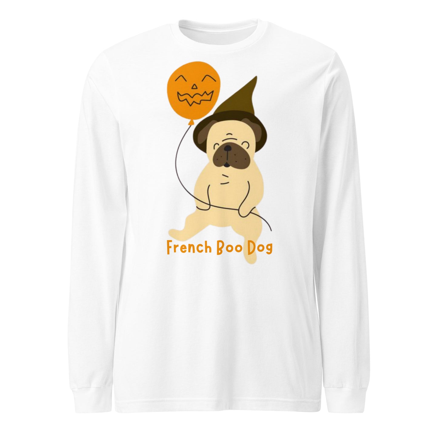 French Boo Dog Unisex Long Sleeve Tee