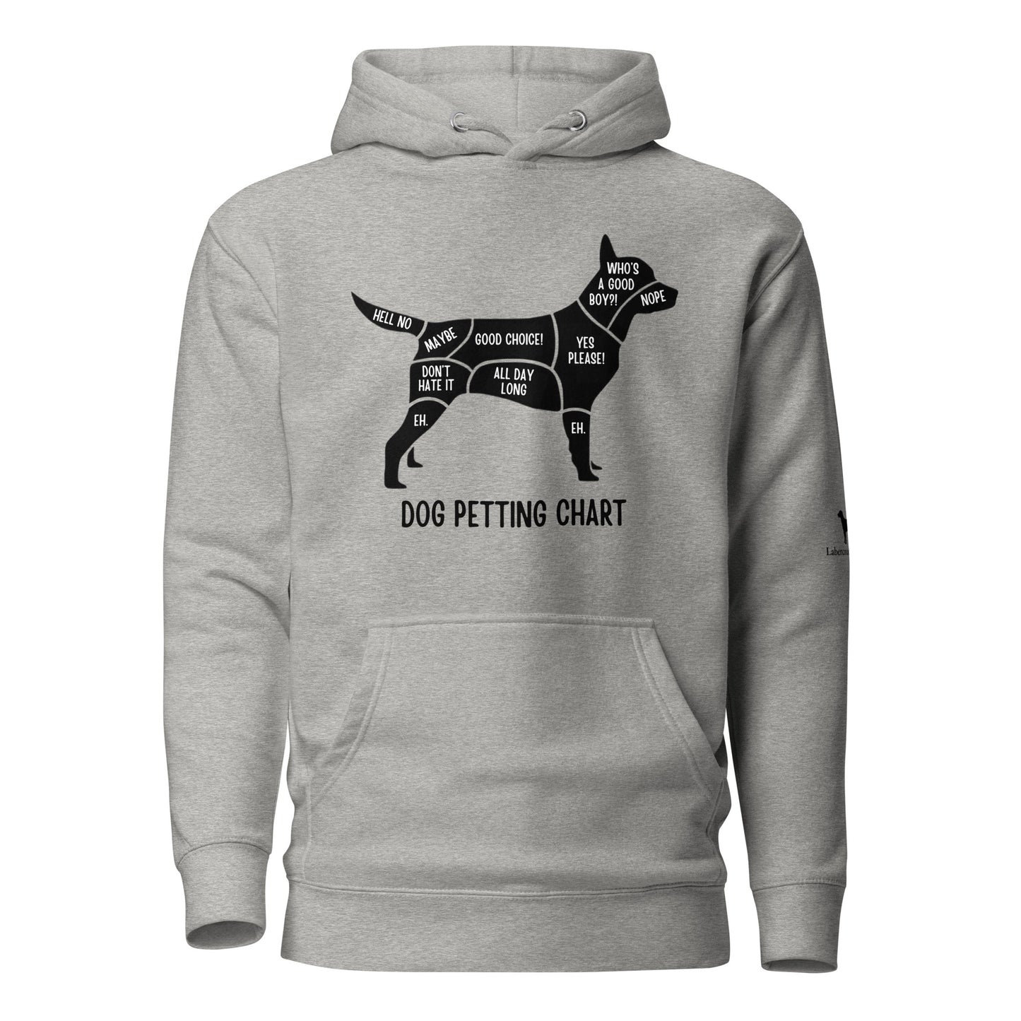 Dog Petting Chart Unisex Hoodie