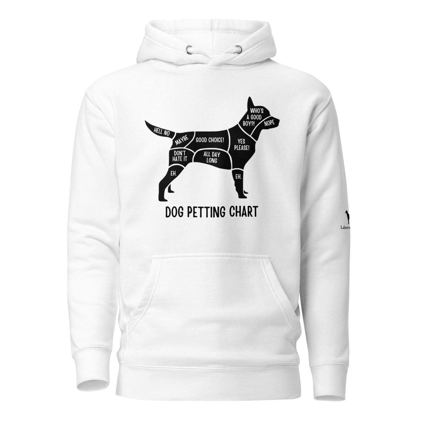 Dog Petting Chart Unisex Hoodie