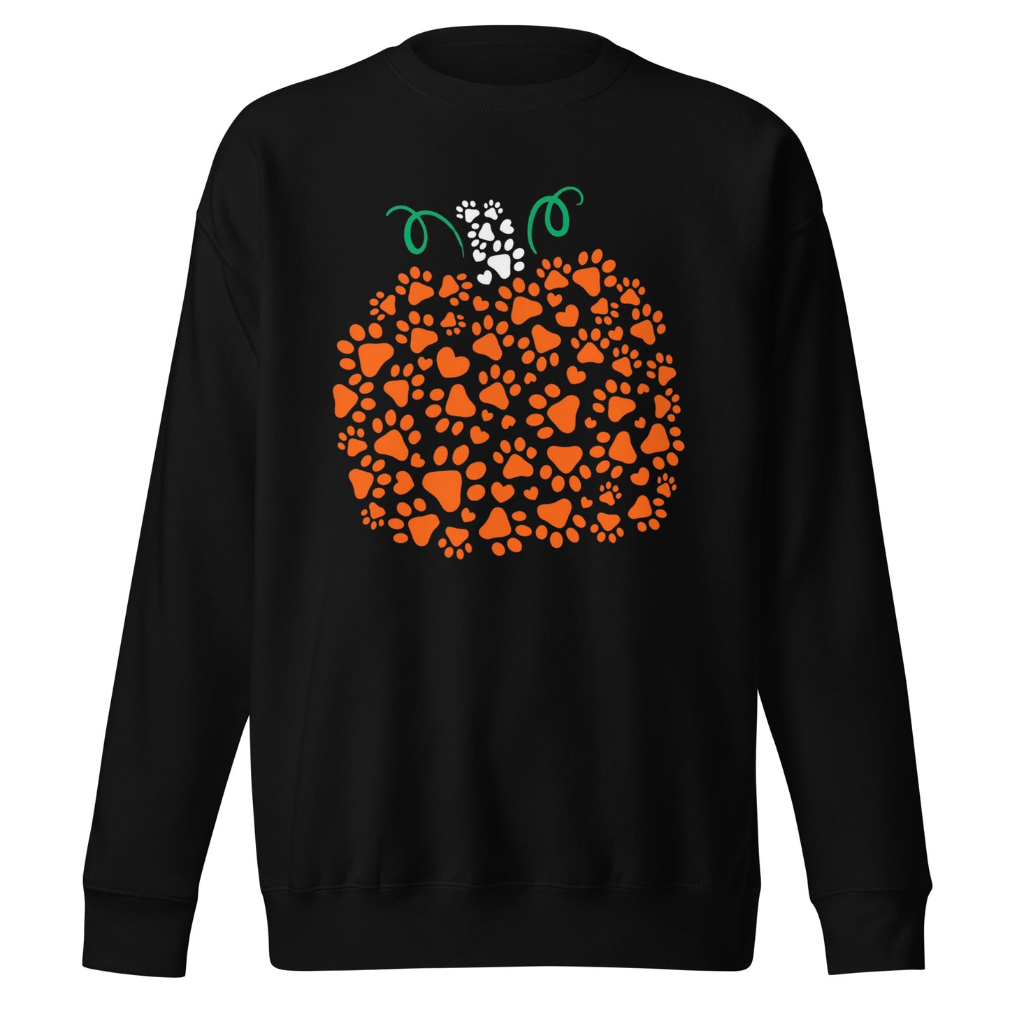 Dog Paw Pumpkin Unisex Premium Sweatshirt
