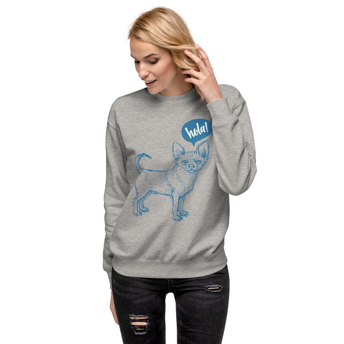 Hola Unisex Premium Sweatshirt