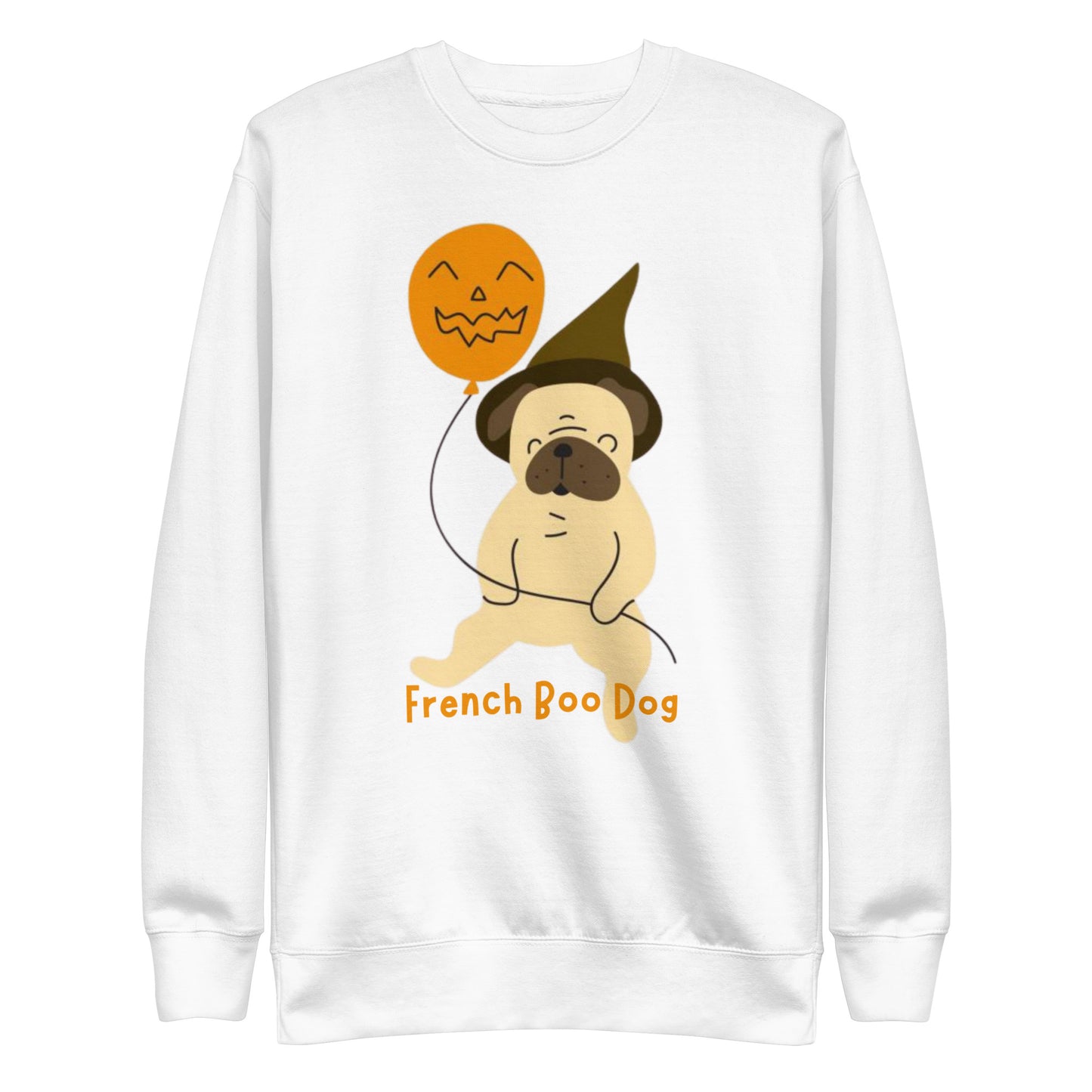 French Boo Dog Unisex Premium Sweatshirt