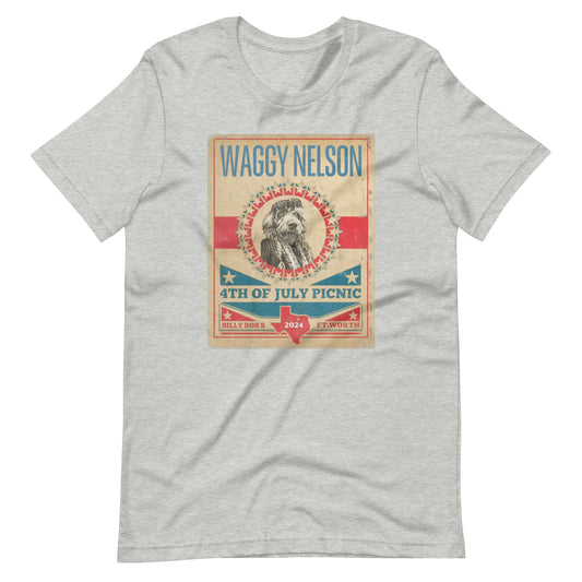 Fourth of July Waggy Nelson Unisex t-shirt