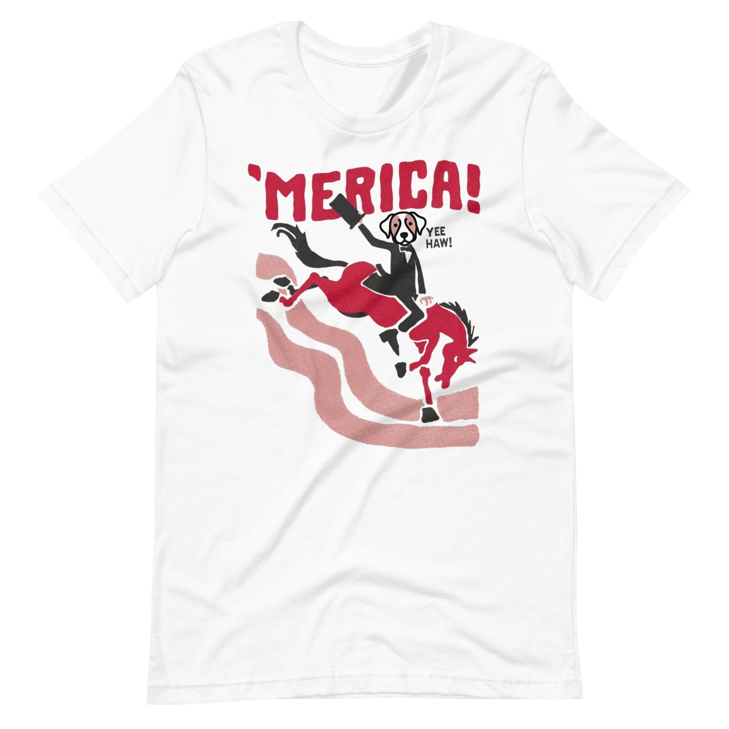 Fourth of July Buckin Bowser Unisex t-shirt