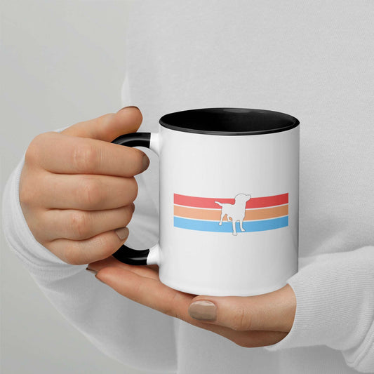 Dog Stripes Mug with Color Inside