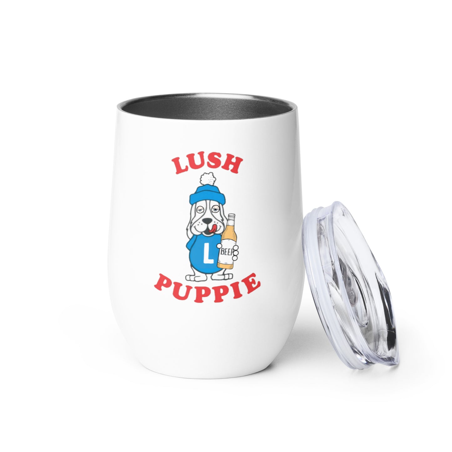 Lush Puppy Wine tumbler