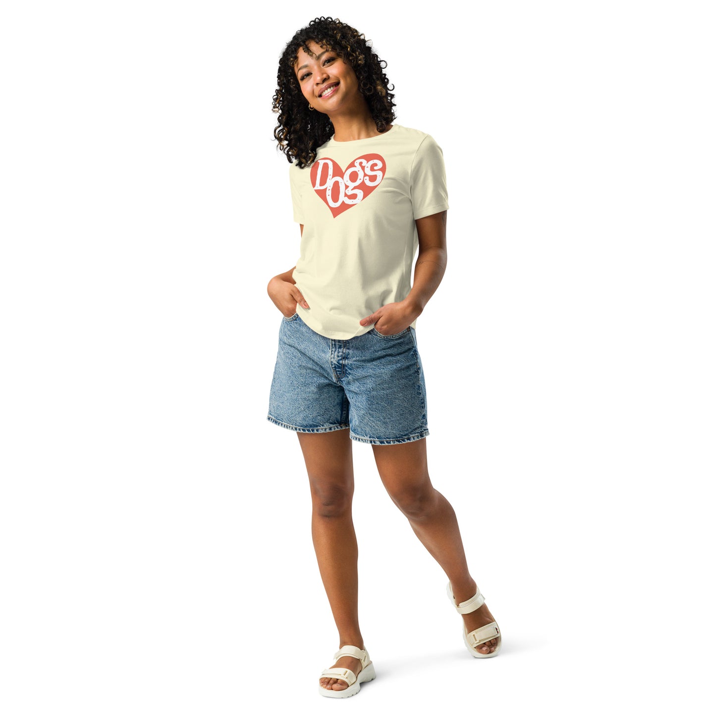 Orange Dog Heart Women's Relaxed T-Shirt