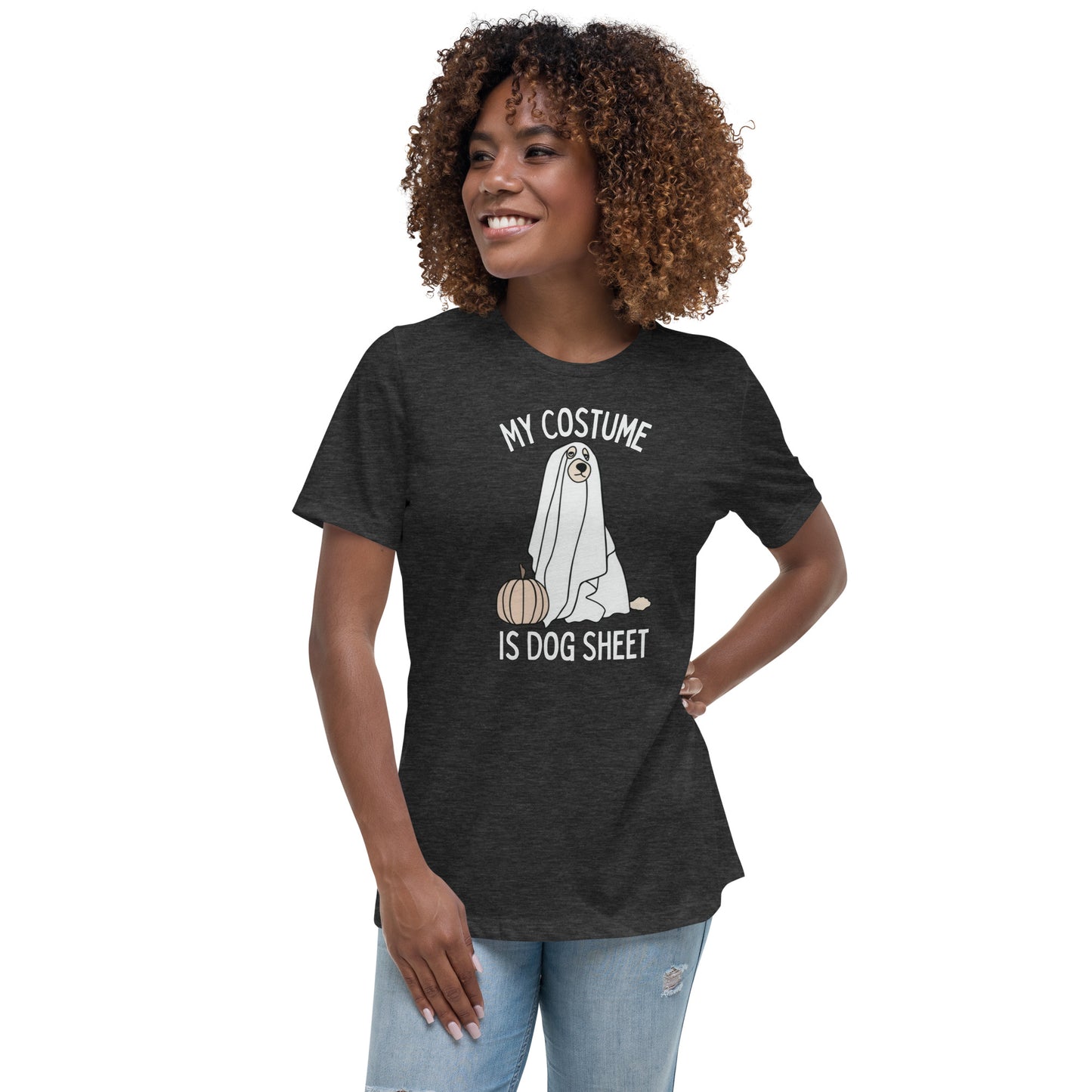 Dog Sheet Costume Women's Relaxed T-Shirt
