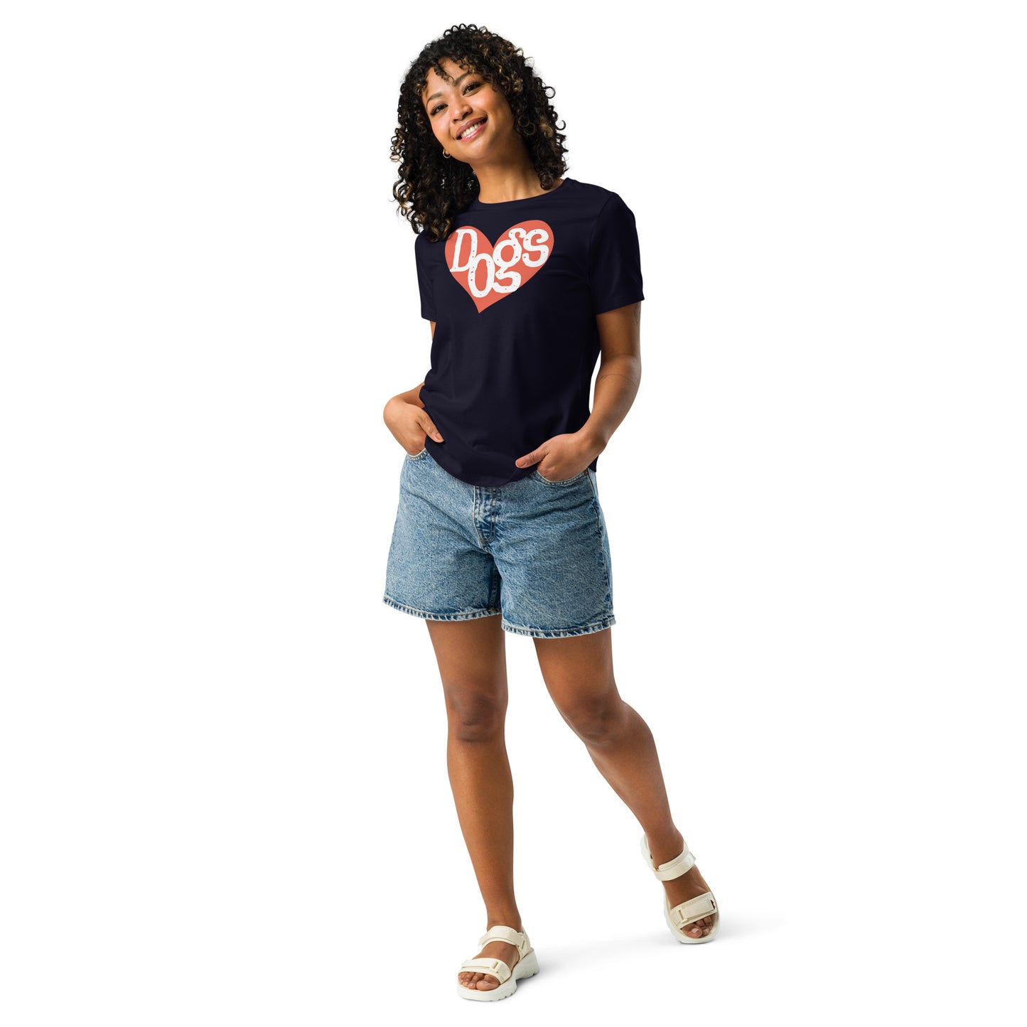 Orange Dog Heart Women's Relaxed T-Shirt