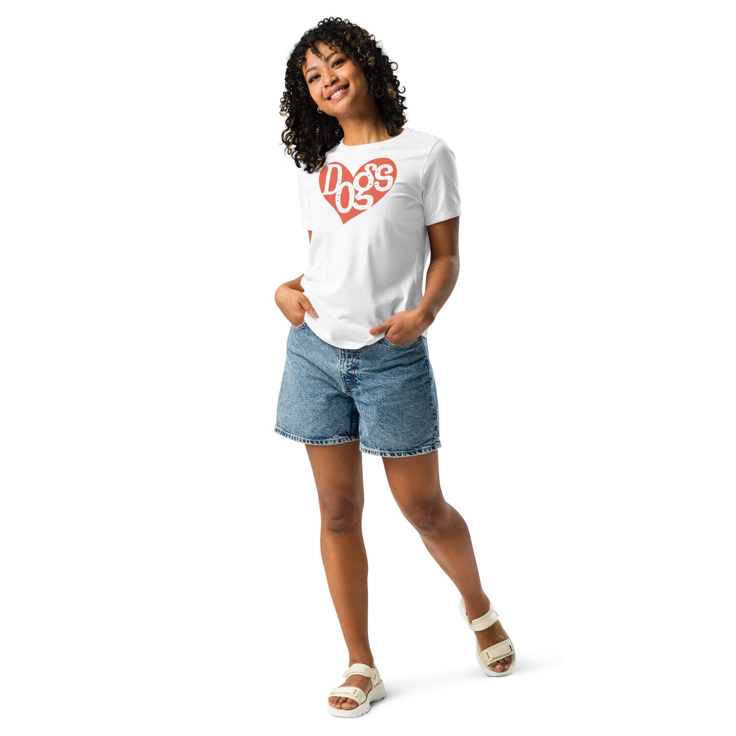 Orange Dog Heart Women's Relaxed T-Shirt