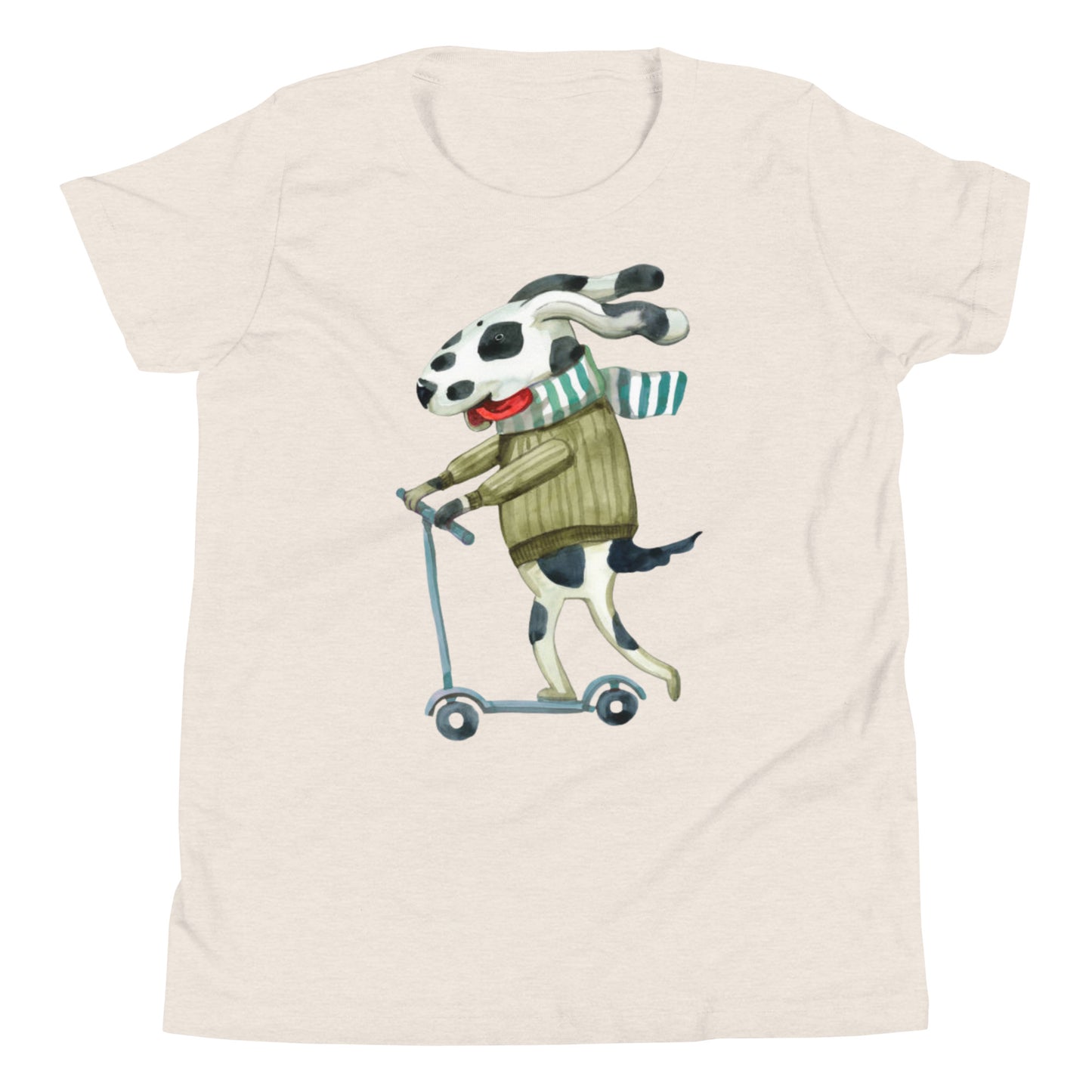 Scooter Dog Youth Short Sleeve T-Shirt