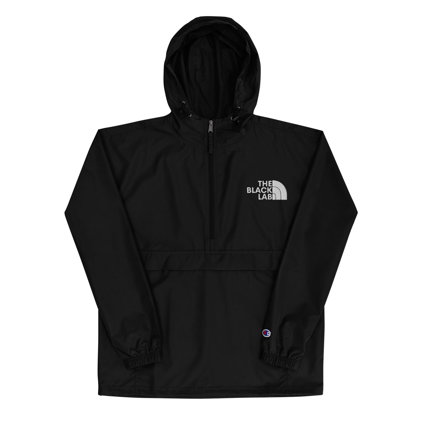 The Black Lab Embroidered Champion Packable Jacket