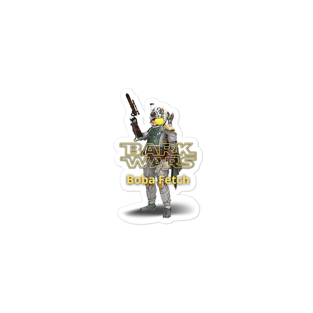 Bark Wars Boba Fetch stickers