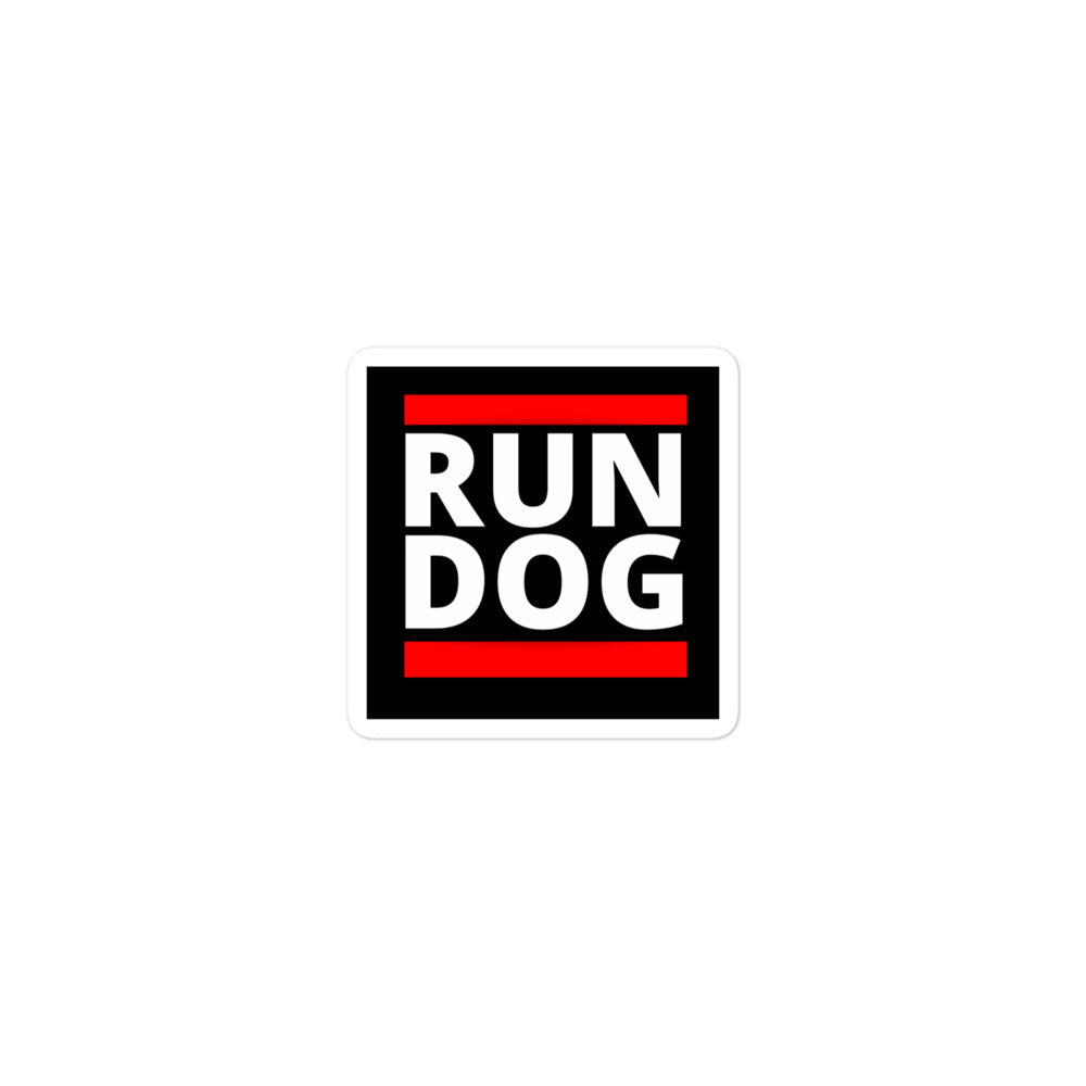 RUN DOG stickers