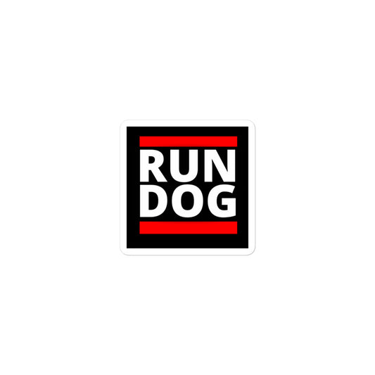 RUN DOG stickers