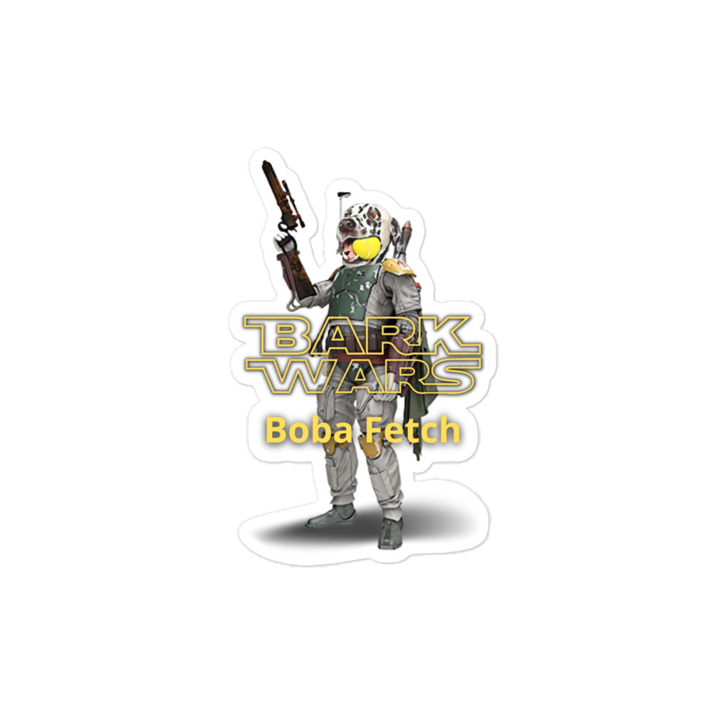 Bark Wars Boba Fetch stickers