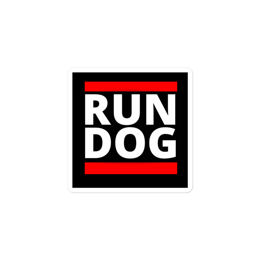 RUN DOG stickers