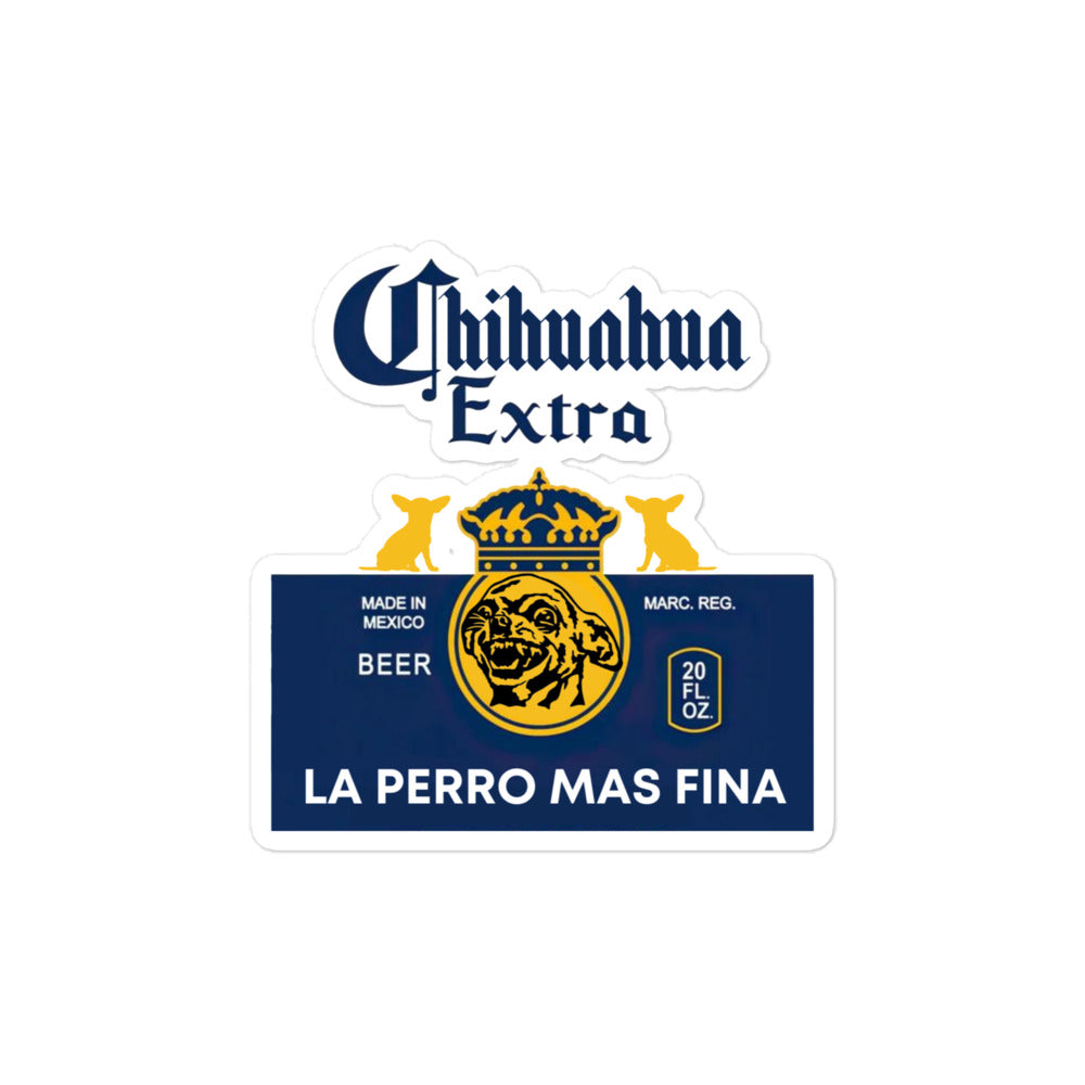 Chihuahua beer stickers