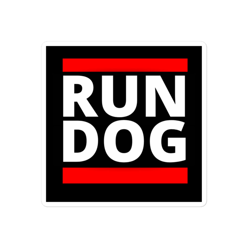 RUN DOG stickers
