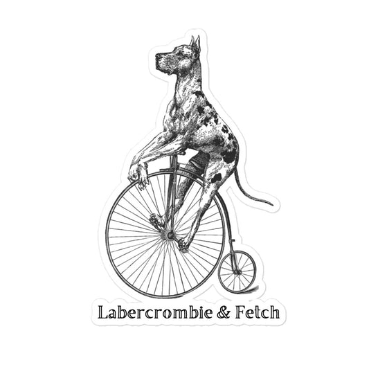 Great Dane on a Bike stickers